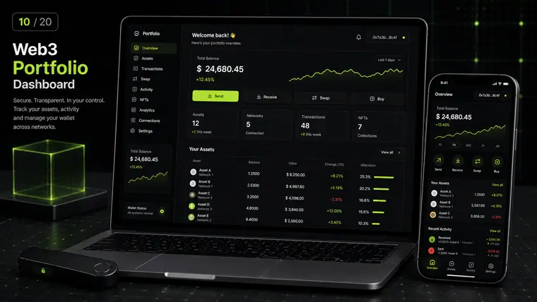Портфолио: Web3 Dashboard