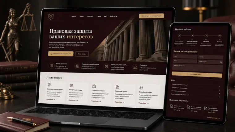 Портфолио: Legal Landing