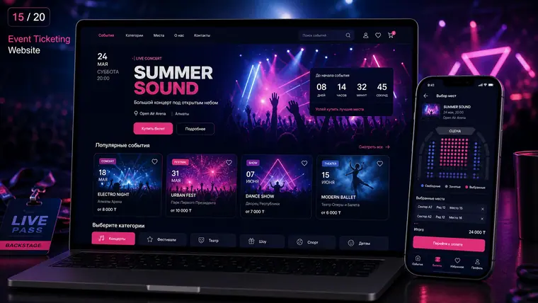 Портфолио: Event Ticketing