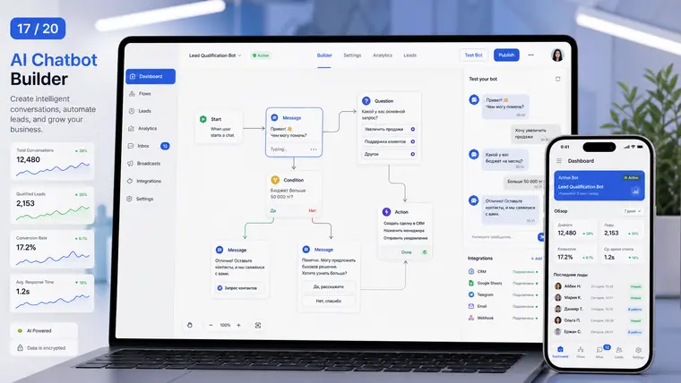 Портфолио: AI Chatbot Builder